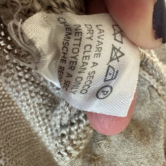 Made in Italy Linen Cardigan Womens Art to Wear Lagenlook Boho Coastal - Picture 15 of 16